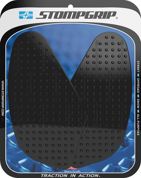 Stompgrip Traction Pad Tank Grips - Volcano - Black - Tracer 9 Gt 55-10-0209B