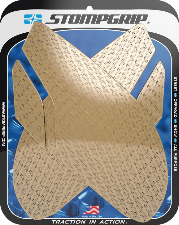 Stompgrip Traction Pad Tank Grips - Icon - Clear - Triumph 55-14-0078C