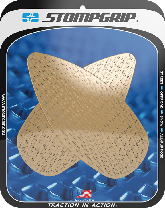 Stompgrip Traction Pad Tank Grips - Icon - Clear - Aprilia - Rs 660/Tuono 55-14-0181C