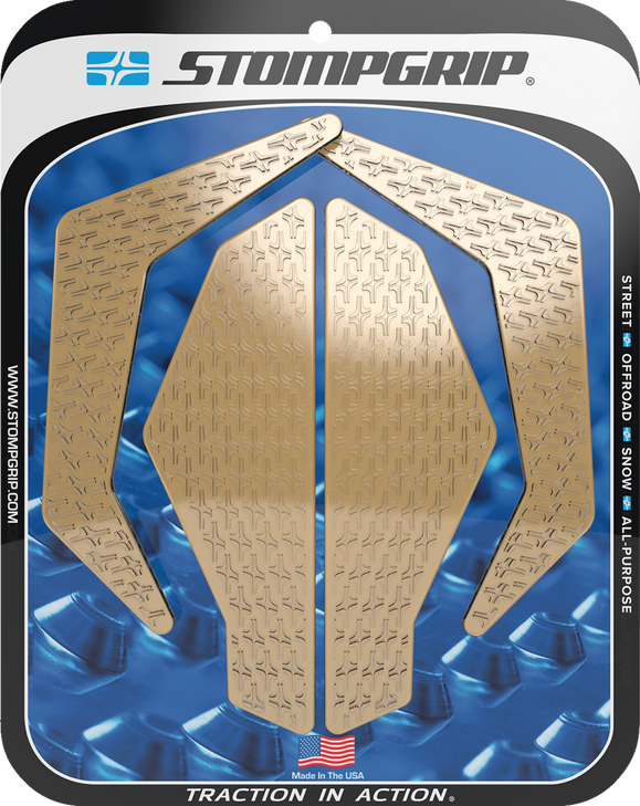 Stompgrip Traction Pad Tank Grips - Icon - Clear - Katana 55-14-0187C