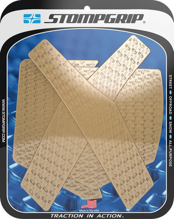 Stompgrip Traction Pad Tank Grips - Icon - Clear - Crf300L/Rally 55-14-0190C