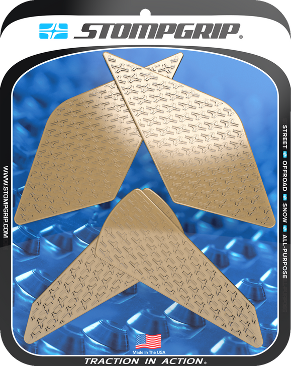 Stompgrip Traction Pad Tank Grips - Icon - Clear - Ninja Zx-4Rr 55-14-0204C