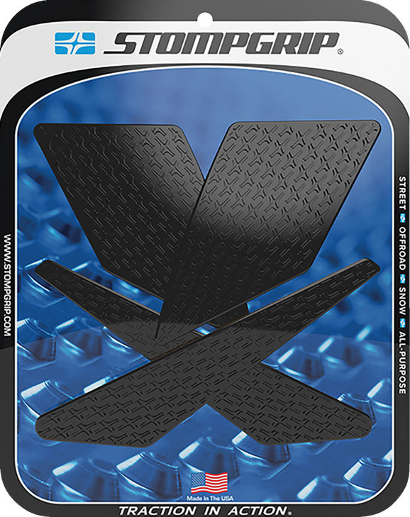 Stompgrip Traction Pad Tank Grips - Icon - Black - Klx 300/Sm 55-14-0089-1B