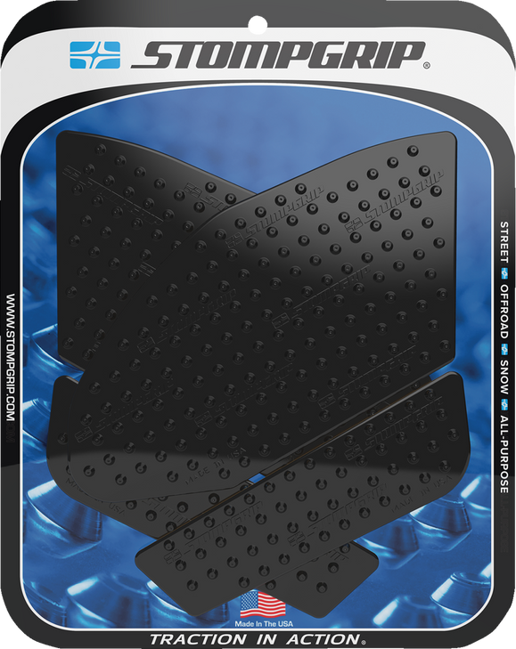 Stompgrip Traction Pad Tank Grips - Volcano - Black - Gsx-R 1000 55-10-0143B