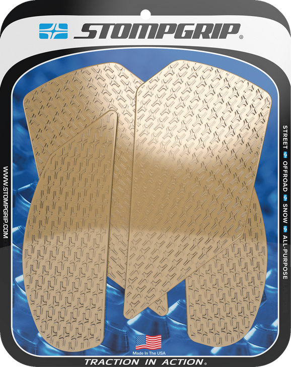 Stompgrip Traction Pad Tank Grips - Icon - Clear - Ninja Zx-10R 55-14-0040C