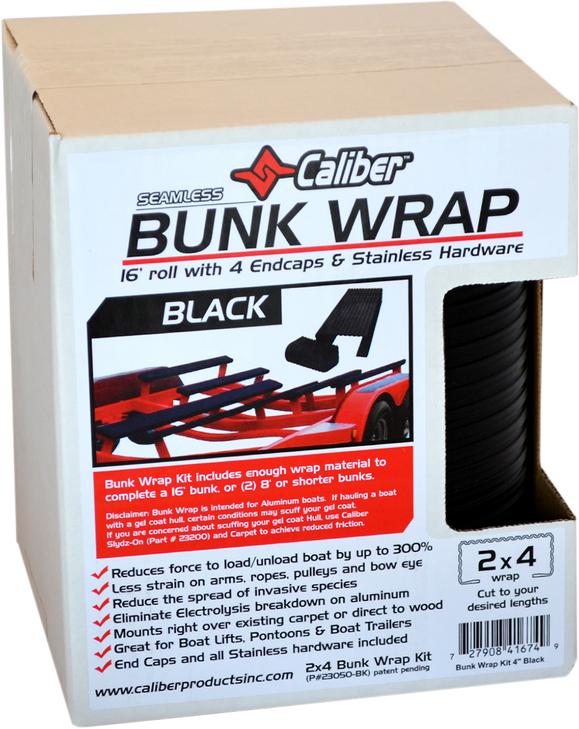 Caliber Bunk Wrap - 16" X 2" X 24" - Black 23050-Bk