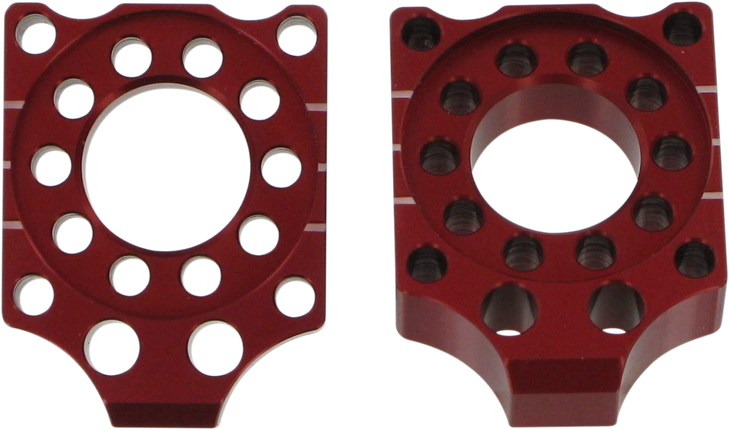 Pro Circuit Axle Blocks - Red - Crf 150R Hab07