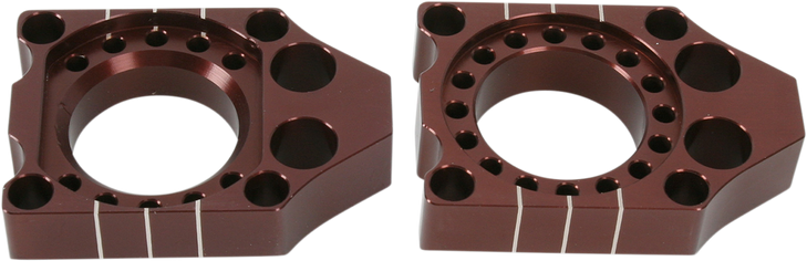 Pro Circuit Axle Blocks - Brown - Kawasaki/Suzuki Kab03