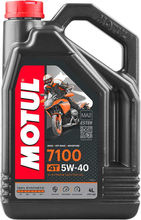 Motul 7100 4T Synthetic Oil - 5W-40 - 4L 104087