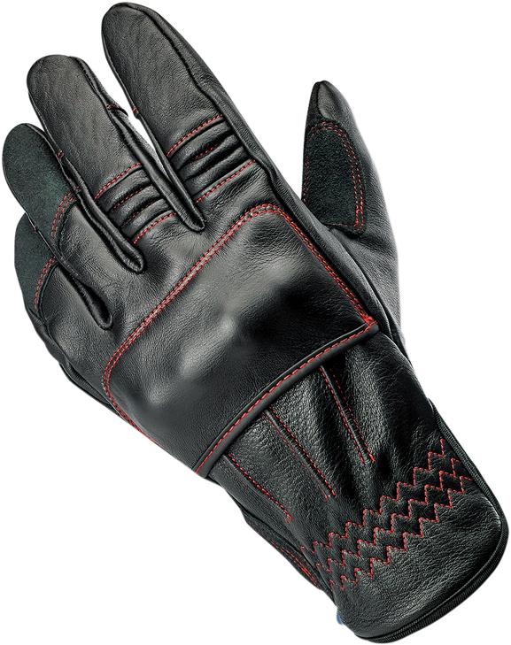 Biltwell Belden Gloves - Redline - Medium 1505-0108-303