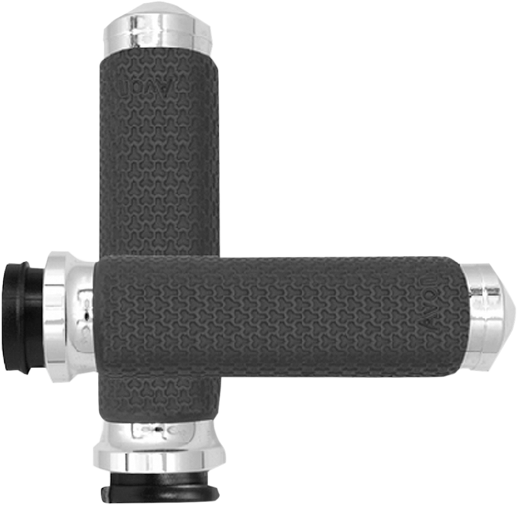 Avon Grips Grips - Memory Foam - Small - Tbw - Chrome Mf-63-Ch-Fly