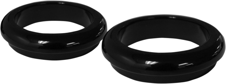 La Choppers Fork Boot Cover - 49 Mm - Gloss Black Powder Coat La-7503-49B