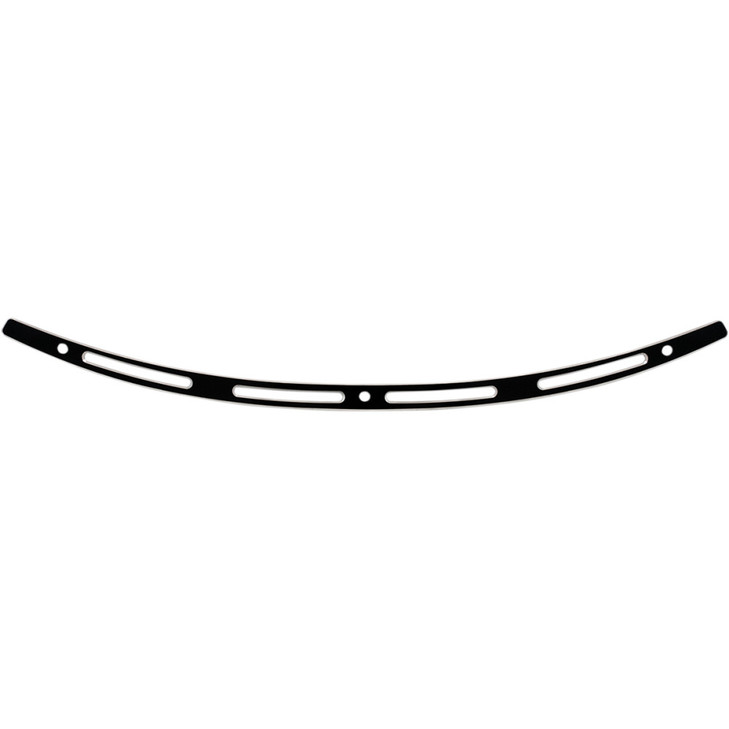 Memphis Shades Windshield Trim - Black - Slots - '96-'13 Flh Meb0945