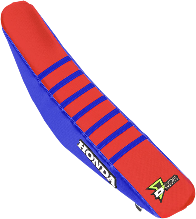 D'Cor Visuals Seat Cover - Blue/Red - Crf '17-'21 30-10-471