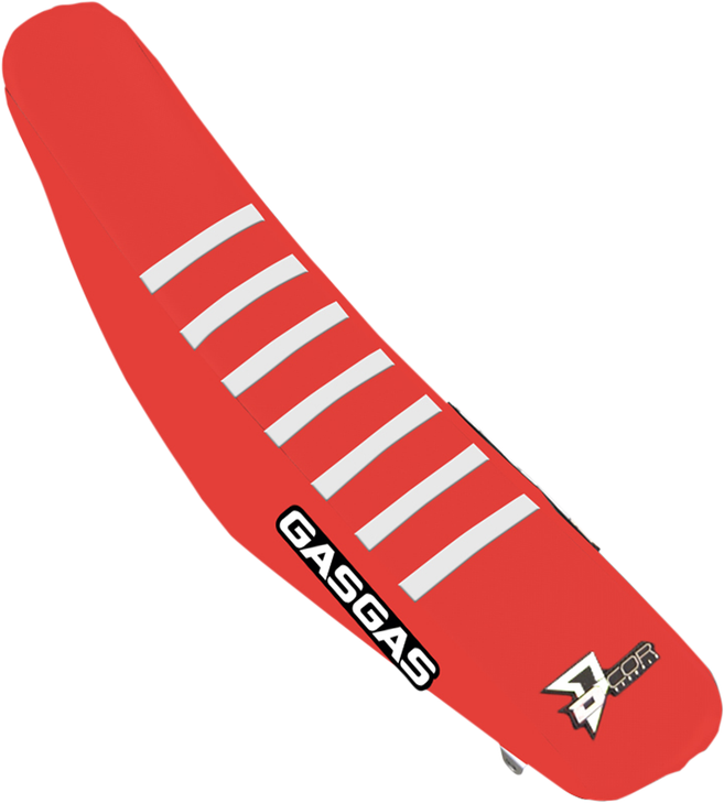 D'Cor Visuals Seat Cover - Red/White - Mc '21-'24 30-65-002