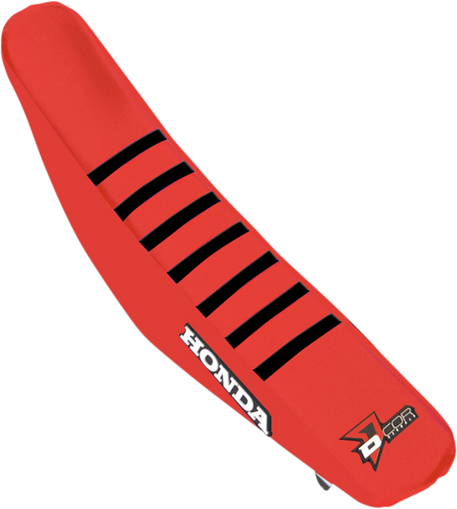 D'Cor Visuals Seat Cover - Red/Black - Crf '13-'17 30-10-463