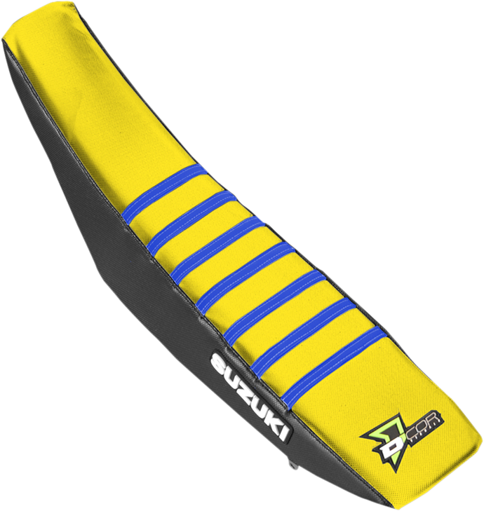 D'Cor Visuals Seat Cover - Black/Yellow/Blue - Rmz250/450 '04-'18 30-40-454