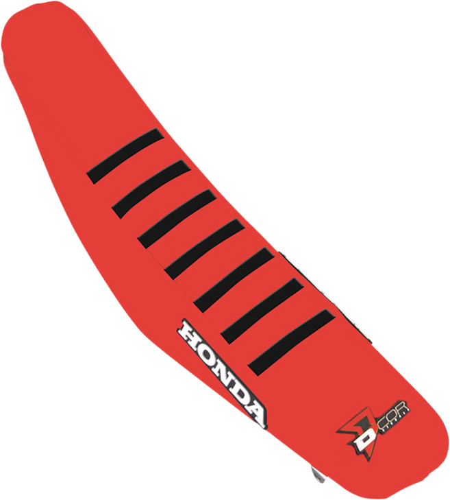 D'Cor Visuals Seat Cover - Red/Black - Crf '21-'24 30-10-505