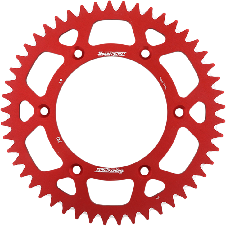 Supersprox Rear Sprocket - Red - Honda - 49 Tooth Ral-210-49-Red