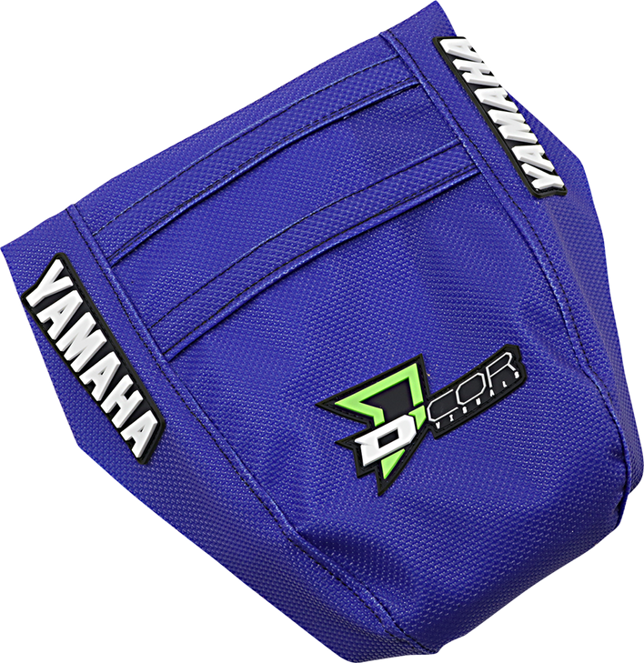 D'Cor Visuals Seat Cover - Black/Green/Blue - Yz '02-'21 30-50-132