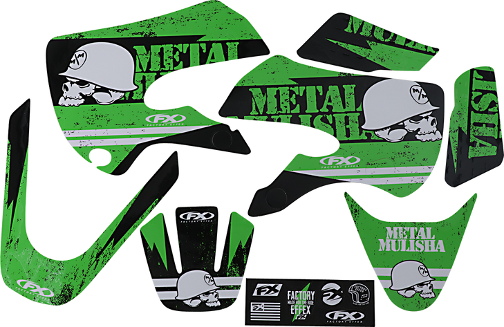 Factory Effex Metal Mulisha Graphic Kit - Kawasaki 23-11110