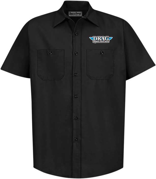 Throttle Threads Drag Specialties Shop Shirt - Black - 5Xl Drg31St24Bk5X