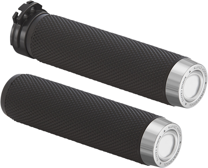 Rough Crafts Grips - Knurled - Cable - Black Rc-500-000