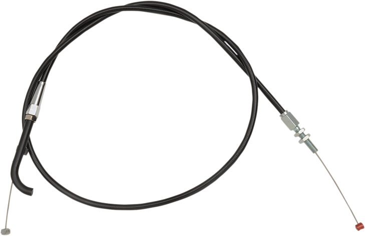 Barnett Black Vinyl Idle Cable For Victory - +6" 101-85-40008-06