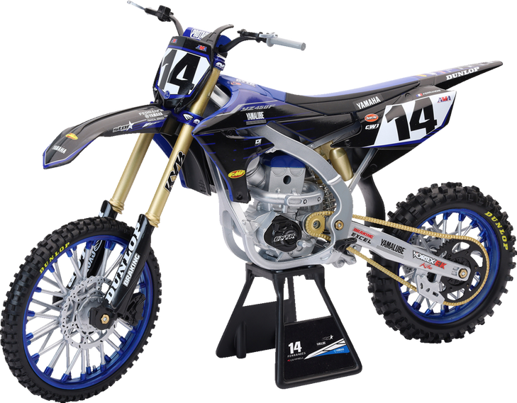 Yamaha Factory Race Team Bike - Dylan Ferrandis - 1:6 Scale - Black/Blue/Gold 49723
