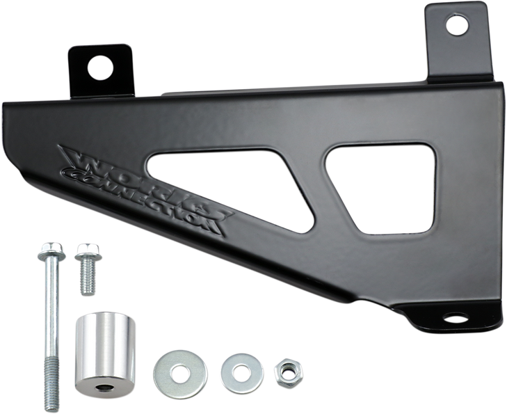 Works Connection Radiator Brace Set - Black - Yamaha 18-B126