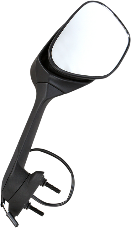 Emgo Mirror - Side View W/Integrated Turn Signals - Oval - Black - Right 20-55261