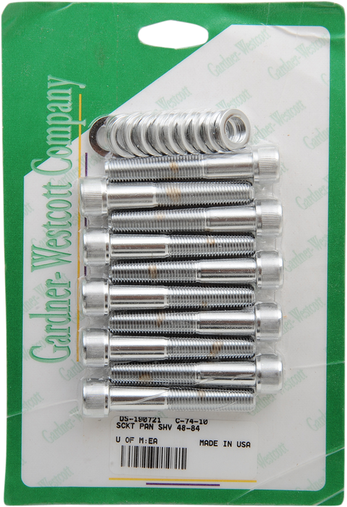 Gardner-Westcott Bolt Sets - Socket-Head - Panhead/Shovelhead C-74-10