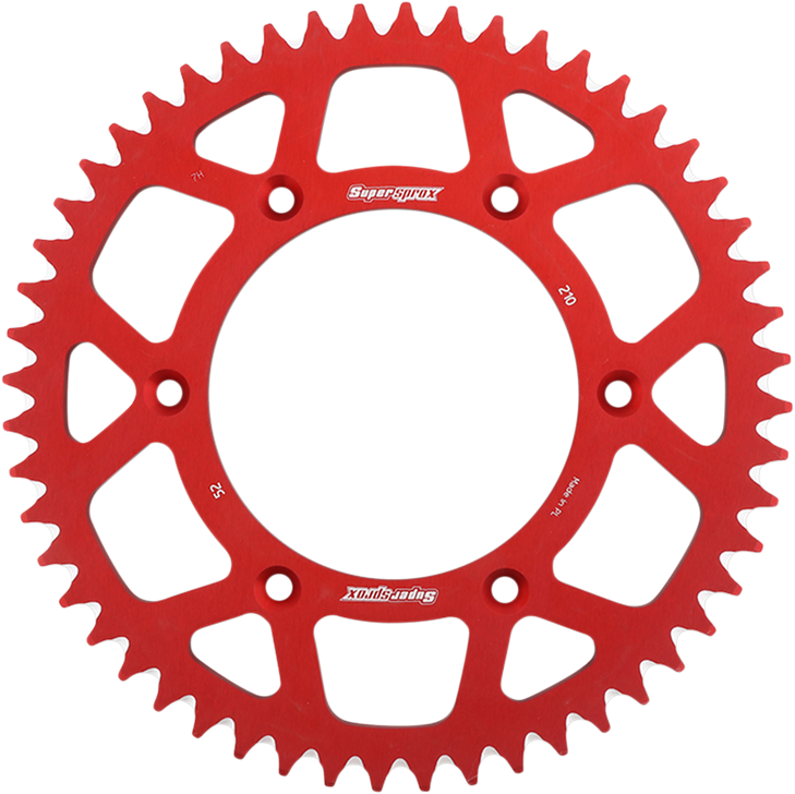 Supersprox Rear Sprocket - Red - Honda - 52 Tooth Ral-210-52-Red