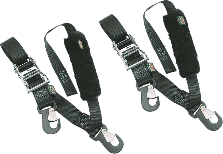 Powertye Mfg. Big Daddy Tie-Down - 2" - 2 Snap-Hook Ends - Sewn-In Soft-Tye - Black 32582-S