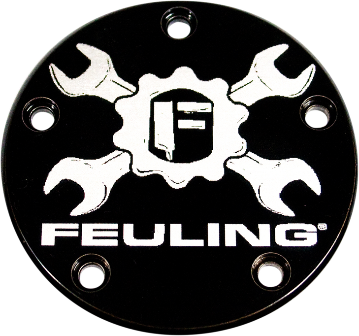 Feuling Oil Pump Corp. Point Cover - 5 Hole - Black 9124