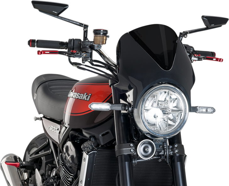 Puig Hi-Tech Parts Windscreen - Black/Dark Smoke 003Nf