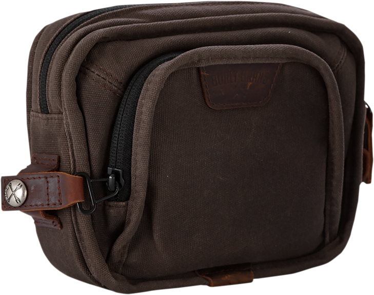 Burly Brand Handlebar Bag - Dark Oak B15-1012D