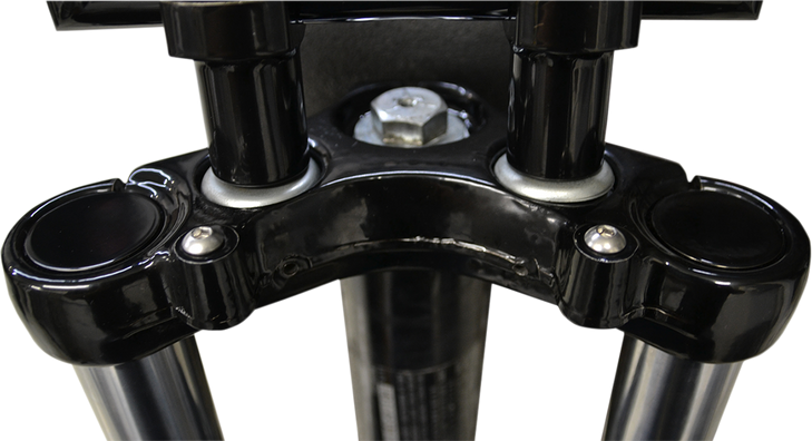 La Choppers Flush-Mount Fork Cap - 39 Mm - Gloss Black Powder Coat La-7504-39B