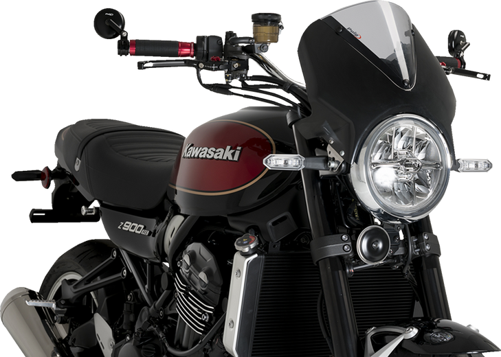 Puig Hi-Tech Parts Windscreen - 13" - Black/Smoke - Z 900 Rs 024Nh