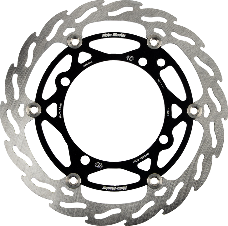 Moto-Master Brake Rotor - Front - Flame 112254-Pu