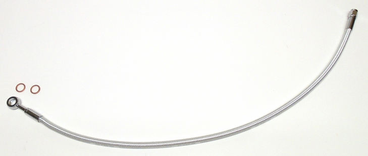 Magnum Shielding Brake Line - 10 Mm-Straight - 23" - Sterling Chromite Ii As37623