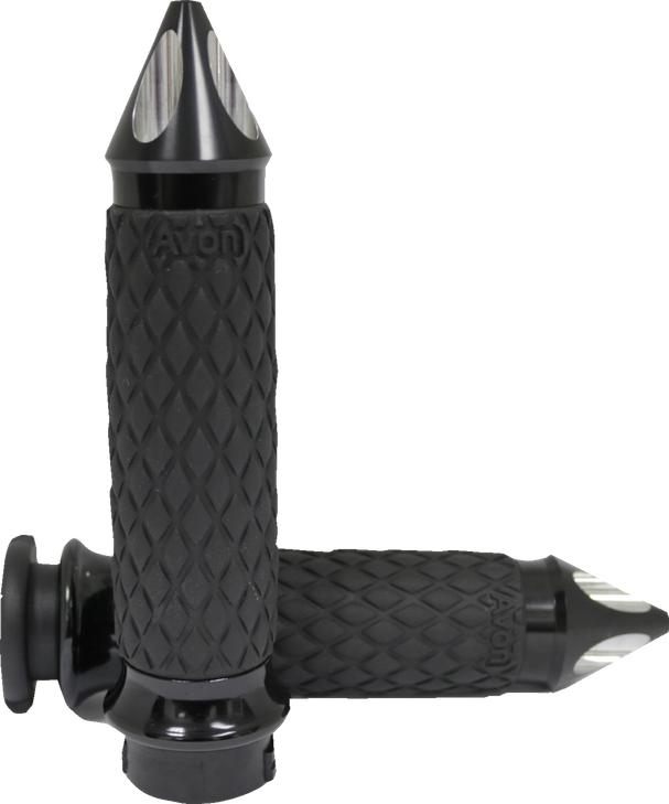 Avon Grips Diamond Contour Grips - Spike - Black - Tbw Dia-65-An-Fl-Sp