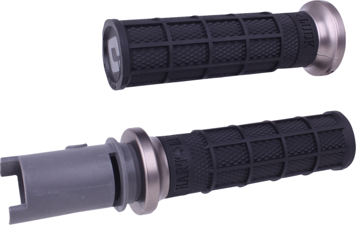 Odi Grips Lock On Hart Luck Waffle Hd Cvo Blk/Gun/Gry V31Htc-Bh-H