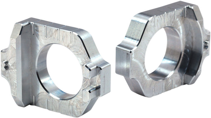 Works Connection Elite Axle Block - Silver - Kawasaki/Suzuki 17-310