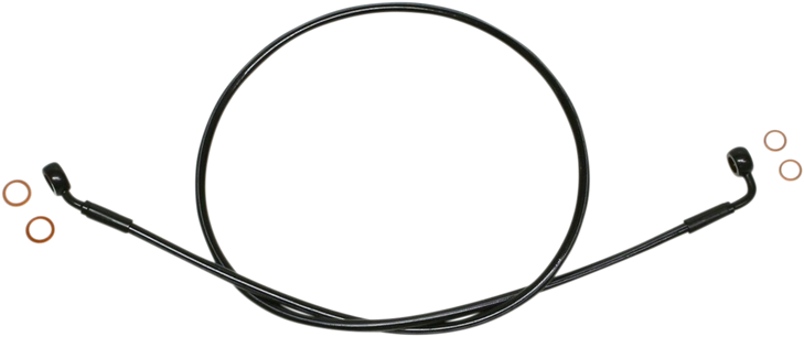 Magnum Shielding Brake Line - Ez Align - Stainless Steel - Black Sbb0601-40