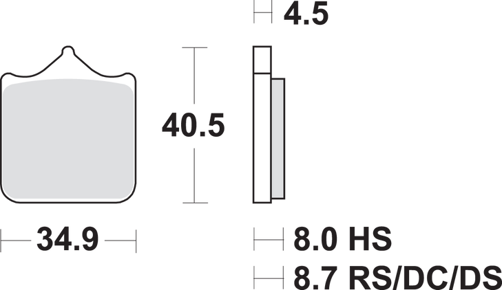 Sbs Dual Carbon Brake Pads - Bmw 870Dc
