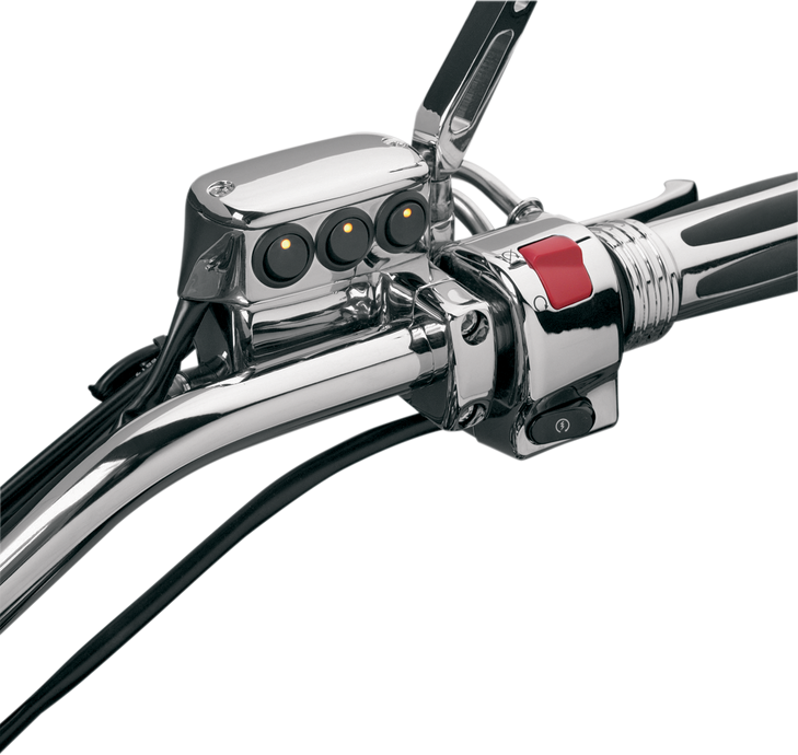 Show Chrome Switch Block Assembly - Brake Side - Chrome 52-605A