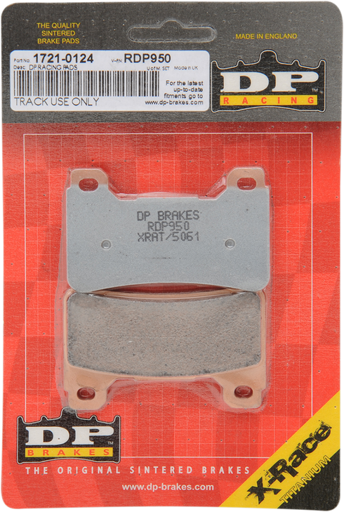 Dp Brakes Rdp Racing Brake Pads - Cbr Rdp950Hh