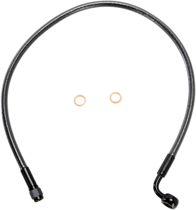 Magnum Shielding Brake Line - 10 Mm-90 - 24" - Black Pearl As47224