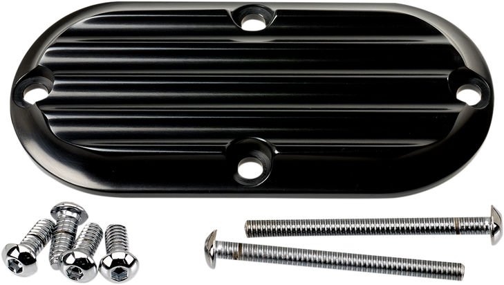 Joker Machine Inspection Cover - Black - Finned 06-95-1